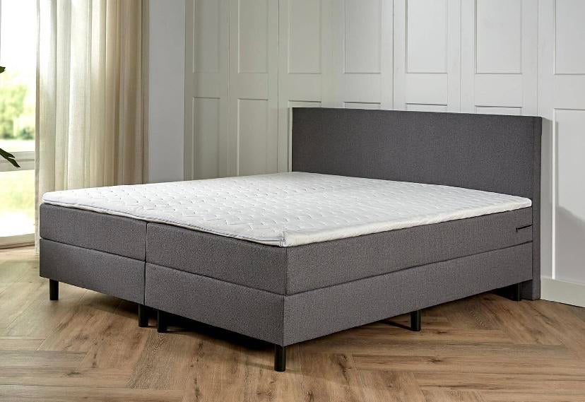 Nieuwe Boxspring modellen antraciet grijs 140 160 180, Huis en Inrichting, Slaapkamer | Boxsprings, Nieuw, 200 cm, Tweepersoons