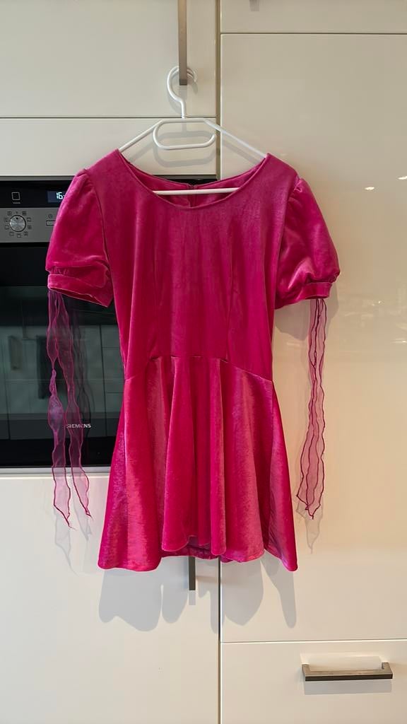 Rose carnavalsjurkje maat 38, Maat 38/40 (M), Carnaval, Ophalen of Verzenden, Kleding