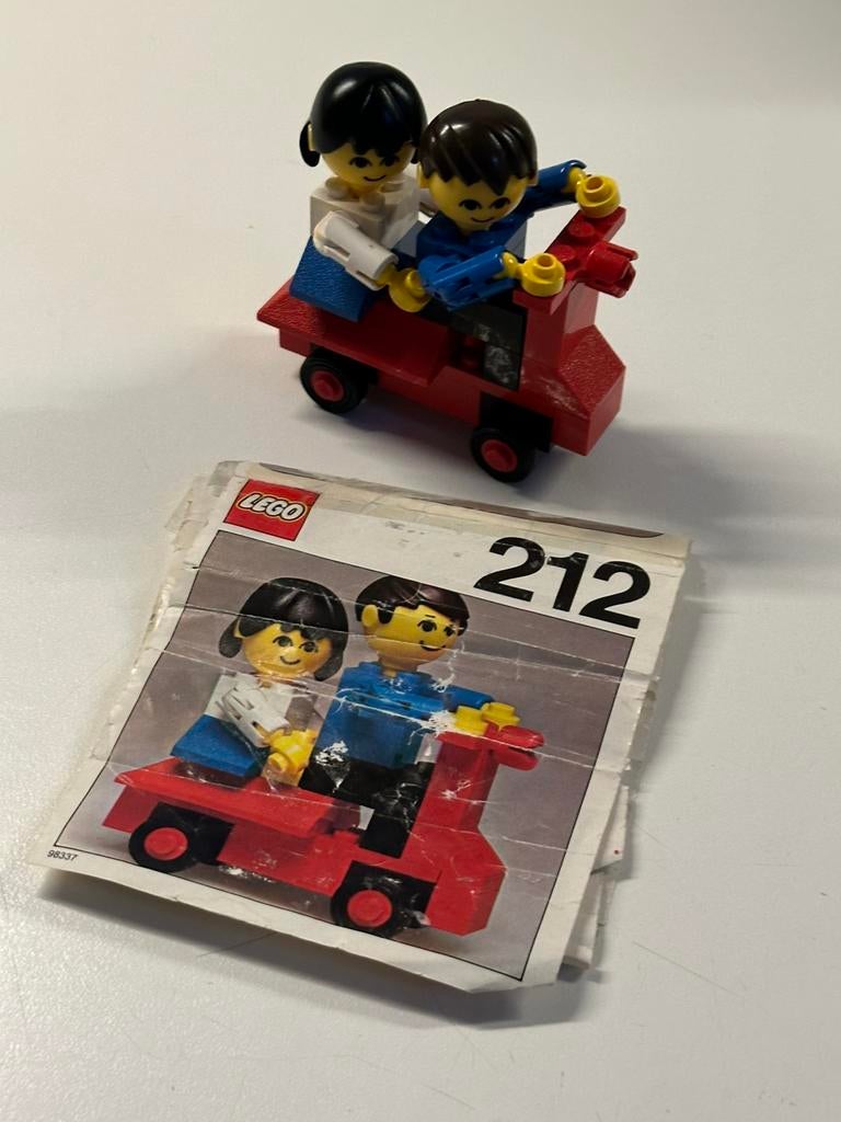 Vintage Lego 212 Scooter, Ophalen of Verzenden, Zo goed als nieuw
