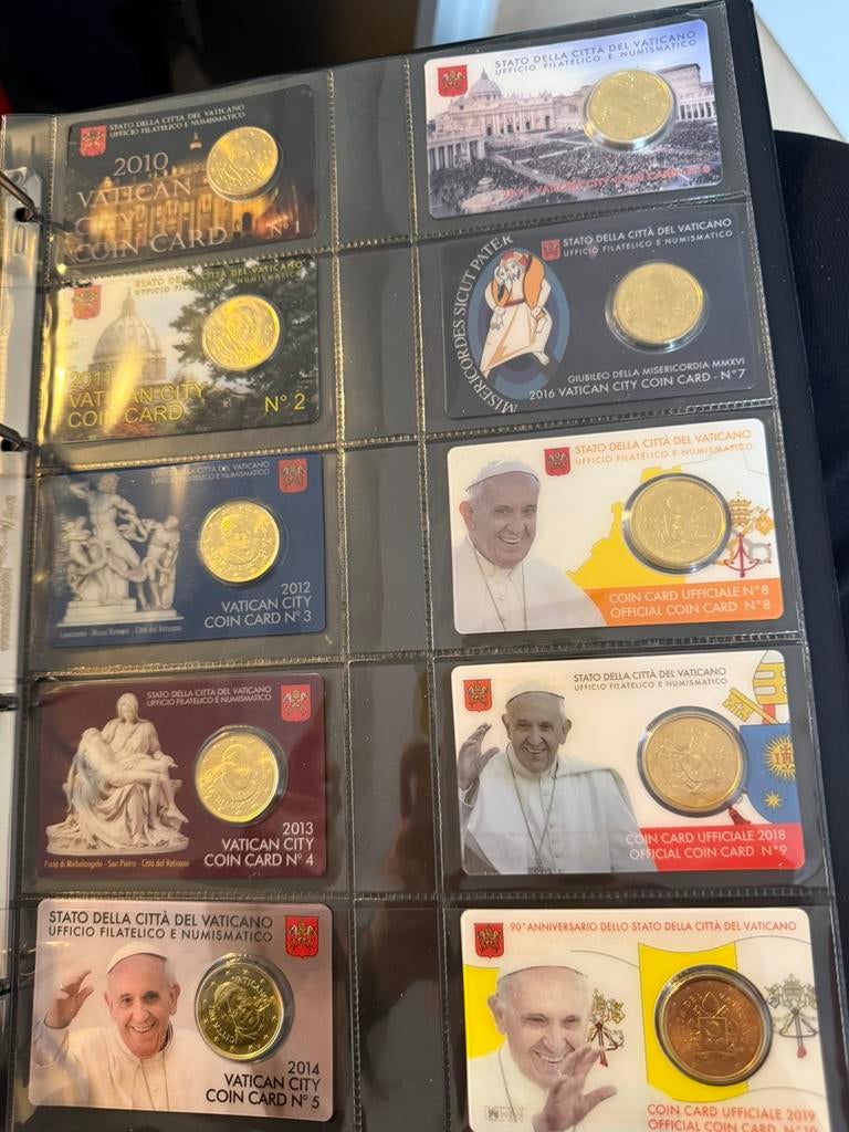 50 cent Vaticaanstad in coincard 2010-2019, Ophalen of Verzenden, Vaticaanstad, 50 cent