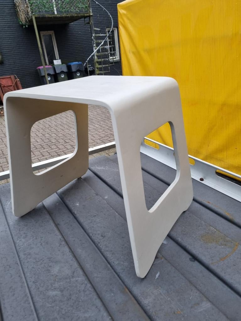 Vintage Ikea Lisa Norinder krukje bijzettafeltje, Huis en Inrichting, Minder dan 55 cm, Gebruikt, Rond, Ophalen