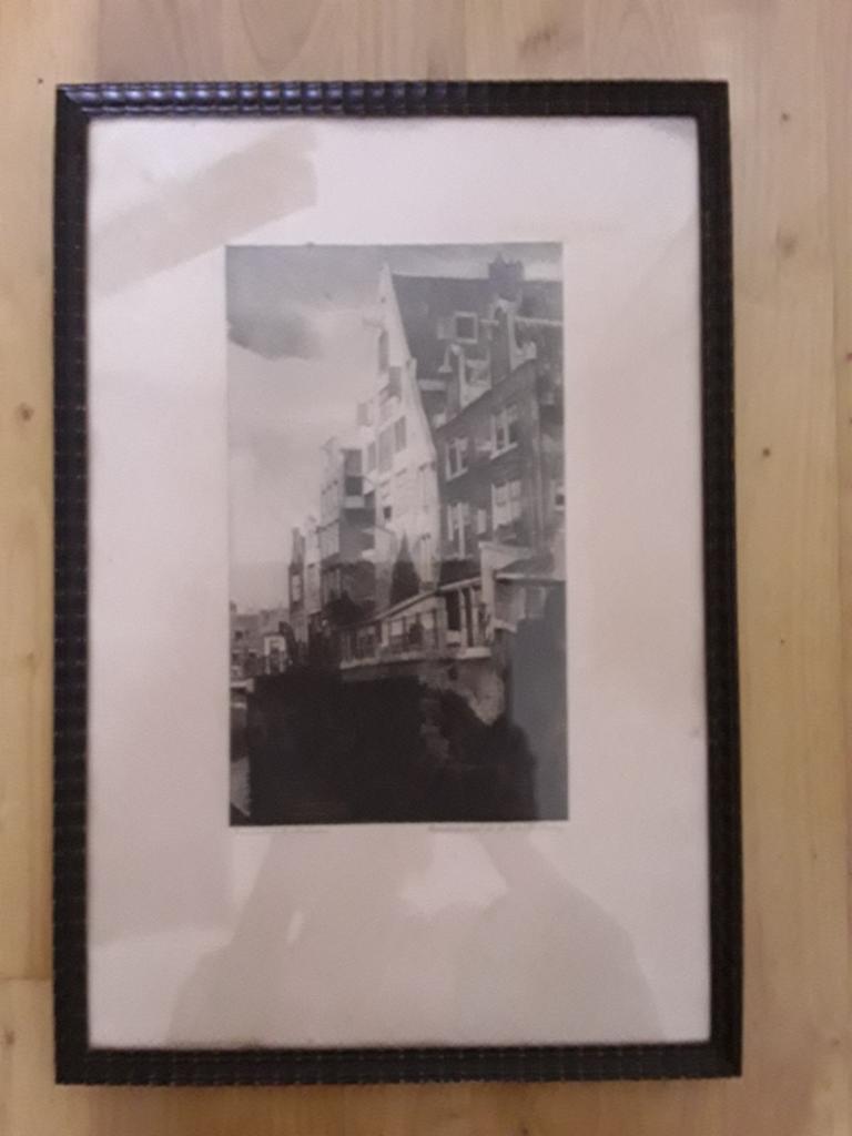 Reproductie ets van D. Haring Grimnessesluis Amsterdam, Ophalen of Verzenden