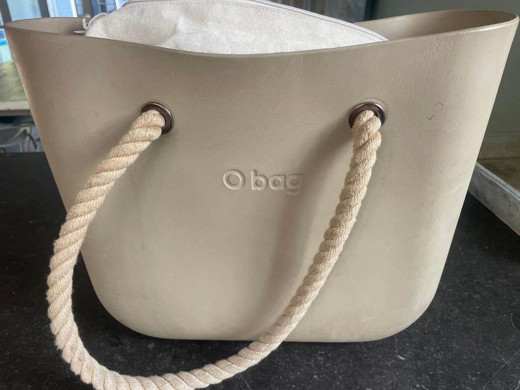Obag beige, Ophalen of Verzenden, Gebruikt, Beige