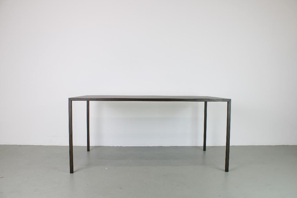 Arco Slim Rectangular, Eiken-zwart, 160x90 cm, Ophalen, Eikenhout, Nieuw, 50 tot 100 cm