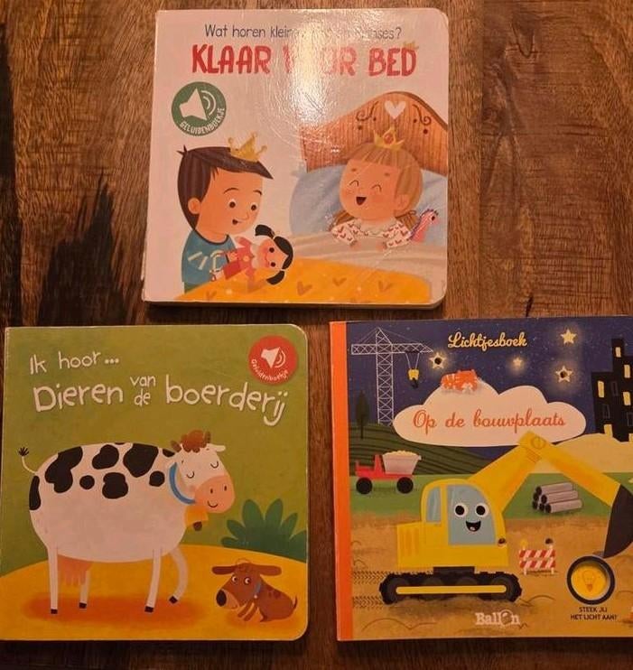 Drie "ik hoor" geluidsboekjes, Boeken, Ophalen of Verzenden, Gelezen
