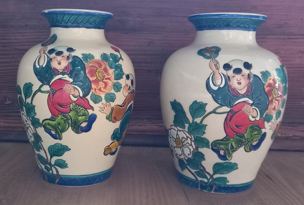 2 mooie chinese vazen, Antiek en Kunst, Ophalen of Verzenden
