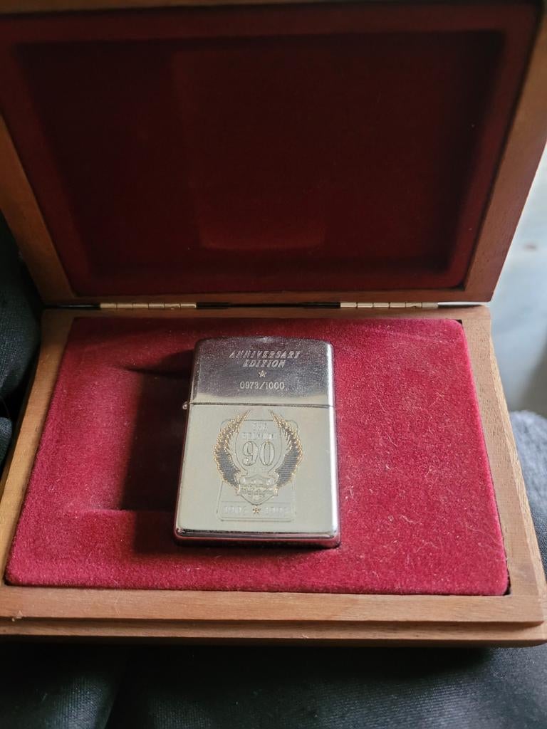 harley davidson zippo 90 jaar, Verzamelen, Rookartikelen, Aanstekers en Luciferdoosjes, Ophalen, Zo goed als nieuw, Aansteker