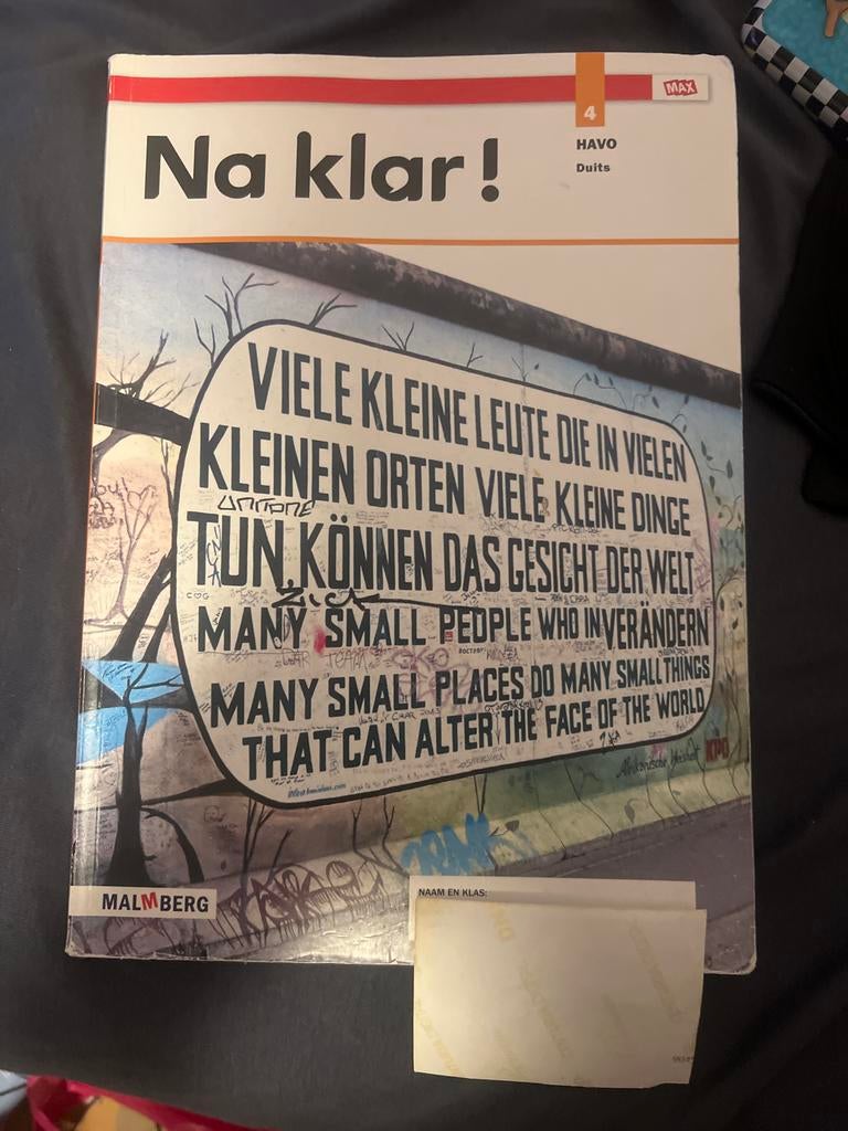 Na klar! 4 Havo Duits - Malmberg, Ophalen of Verzenden, Alpha, Zo goed als nieuw, HBO