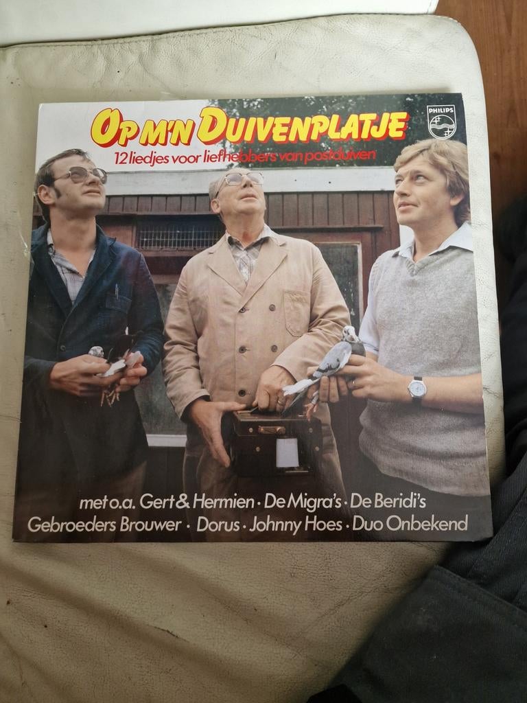 Op M'n Duivenplatje duif postduiven lp piraat piraten, Cd's en Dvd's, Ophalen of Verzenden, Gebruikt, 12 inch, Levenslied of Smartlap