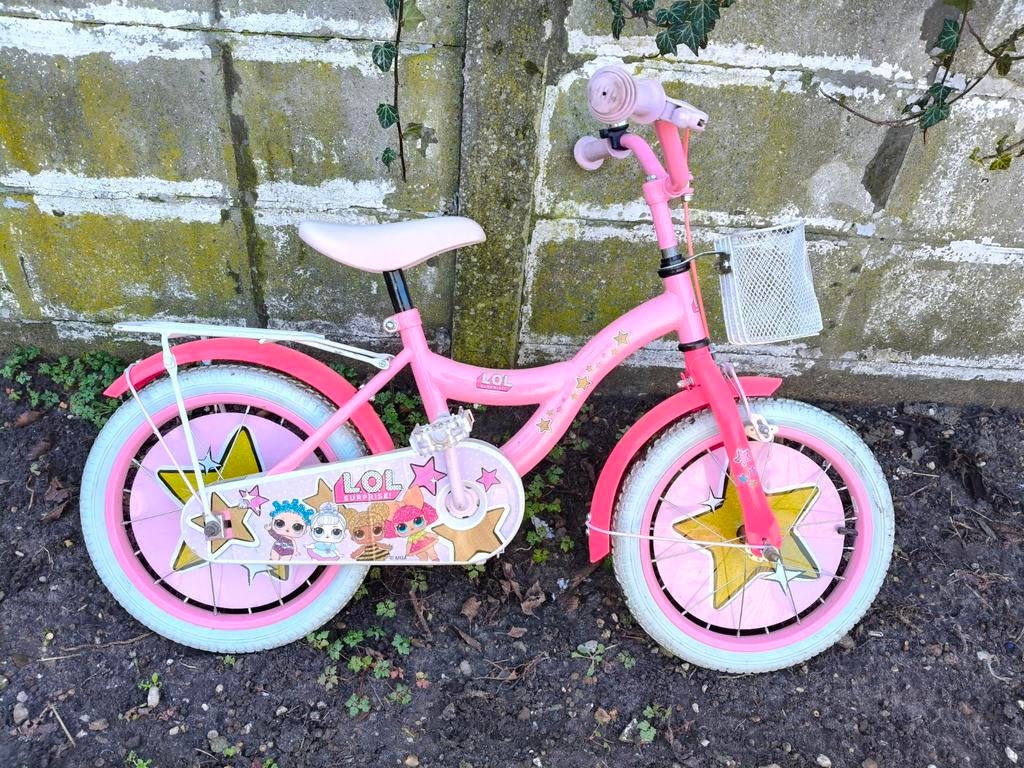 Meisjes fietje.   Netje maar gebruik sporen 16 inc velgen, Ophalen, Gebruikt, Staal