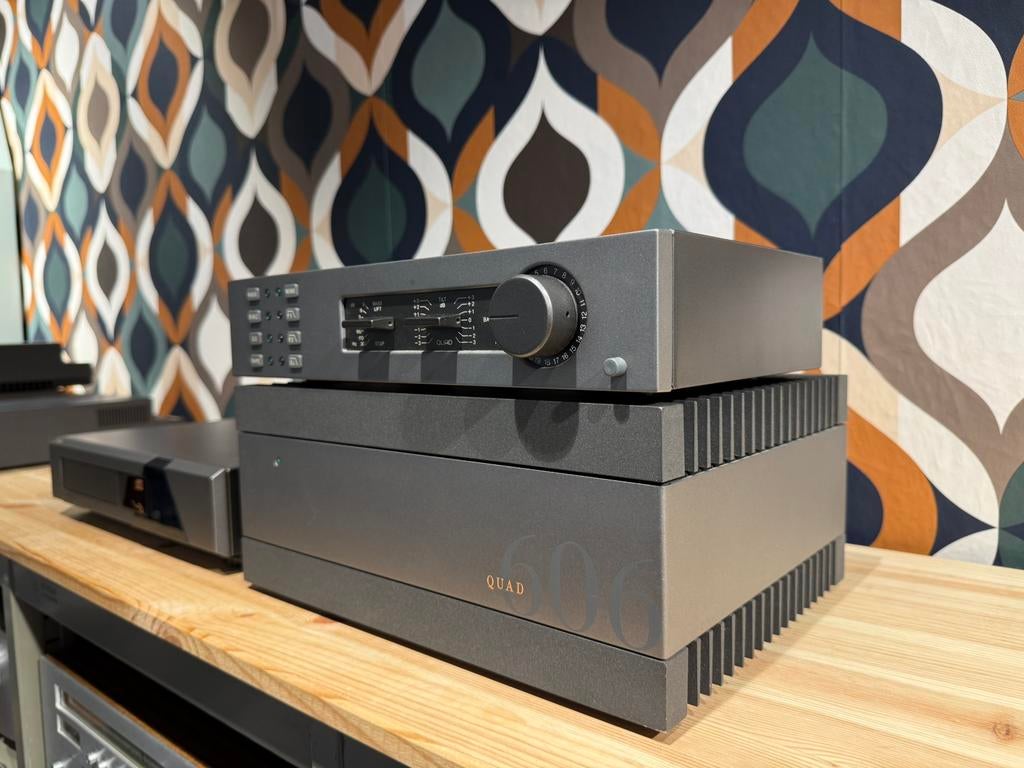 Quad 606, 34 en 67, geheel gereviseerd, zeer mooi, garantie, Contact@vintageaudiobreda.nl, Losse componenten, Zo goed als nieuw