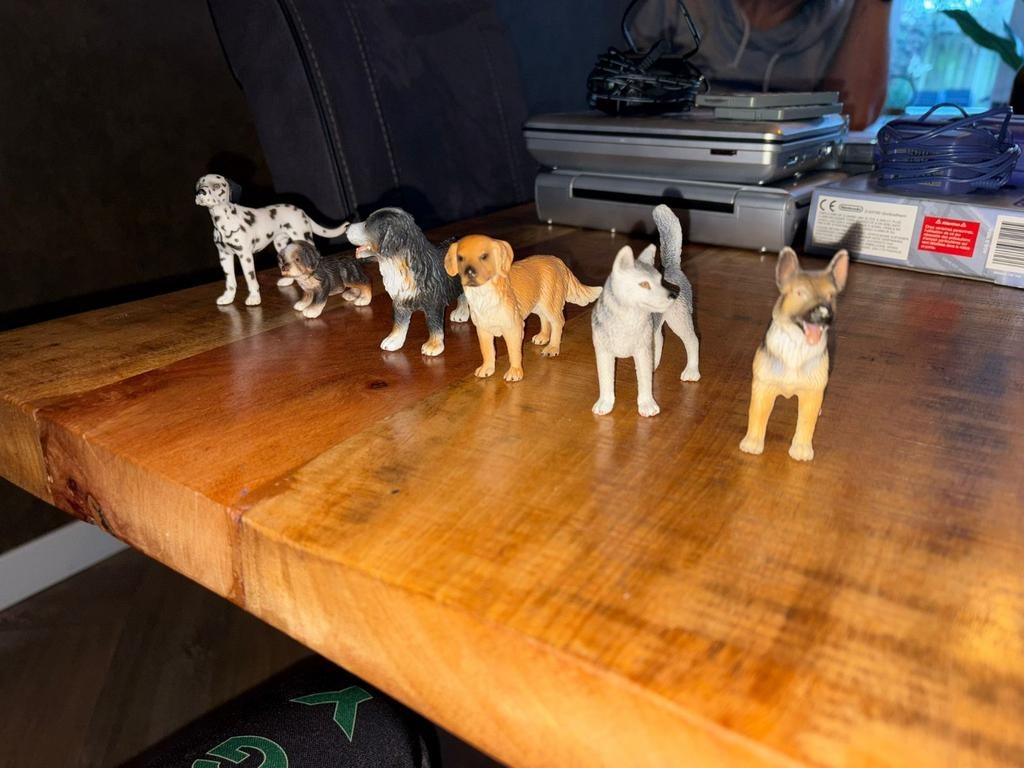 Oude Sleigh honden beeldjes collectie, Ophalen of Verzenden, Gebruikt