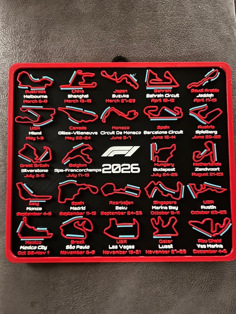 Formule 1 Kalender - Nieuw!, Ophalen of Verzenden, Nieuw, Formule 1
