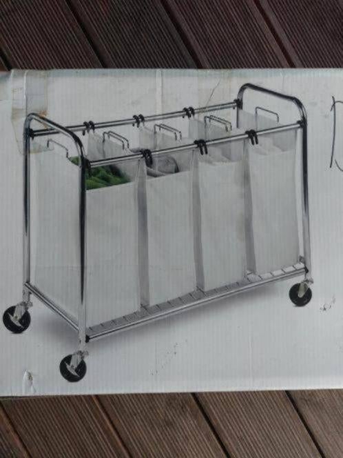 Honey-Can-Do Chrome Quad Wasserij Sorter, Staal, wit, Overige typen, Nieuw, Ophalen of Verzenden, Minder dan 100 cm