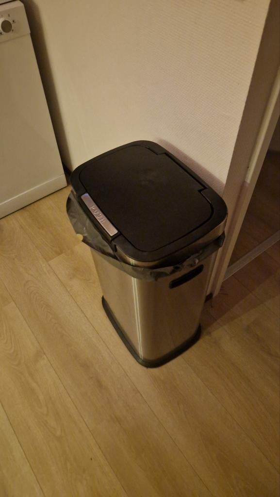 Prullenbak Xenos, Huis en Inrichting, Ophalen, Gebruikt, 50 tot 75 cm, Rvs