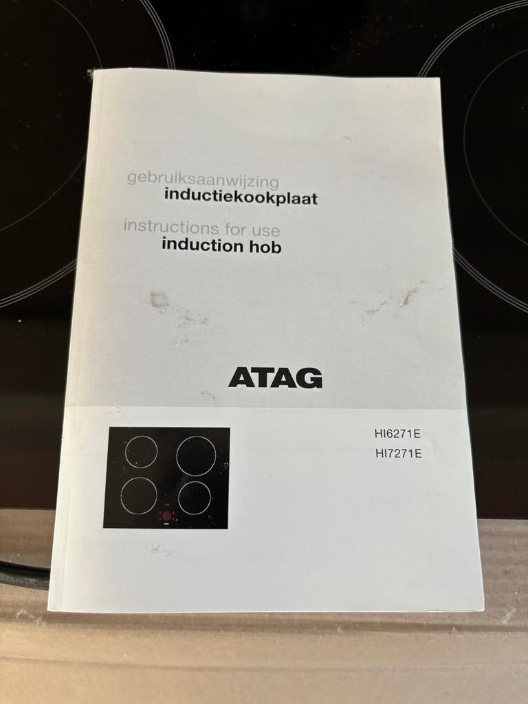 Atag Inductiekookplaat - Z.g.a.n., Zo goed als nieuw, Energieklasse A of zuiniger, Inbouw, Inductie