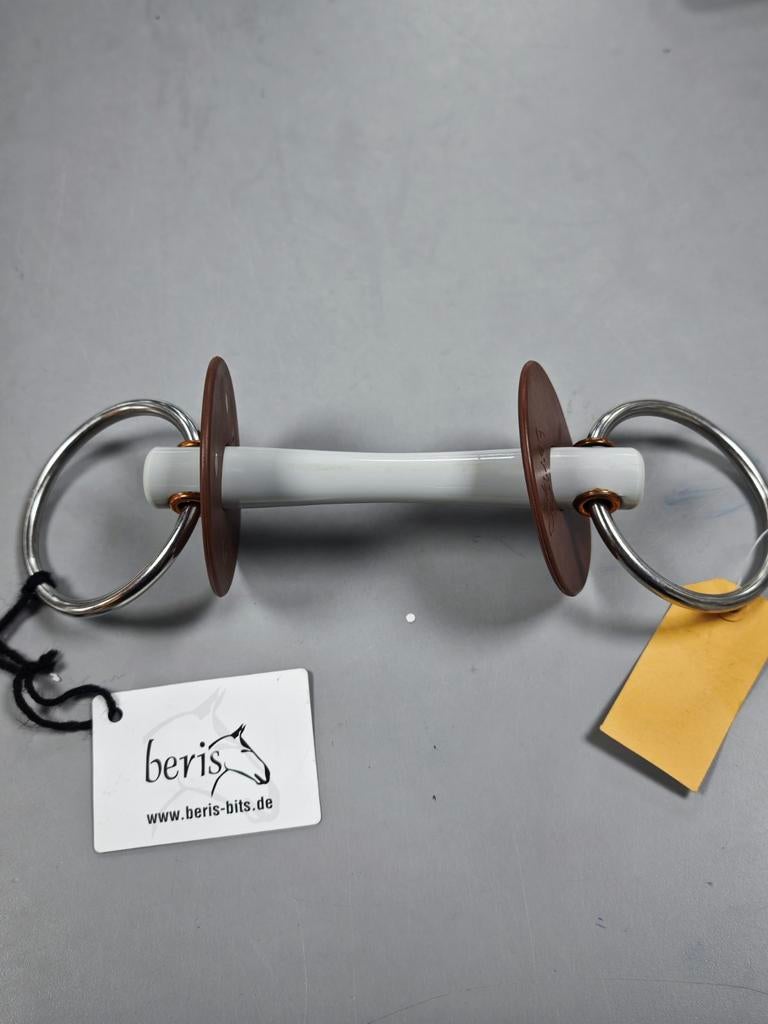 Bit Beris flexibele stang mullen mouth snaffie bit maat 12, Dieren en Toebehoren, Paarden en Pony's | Hoofdstellen en Tuigage
