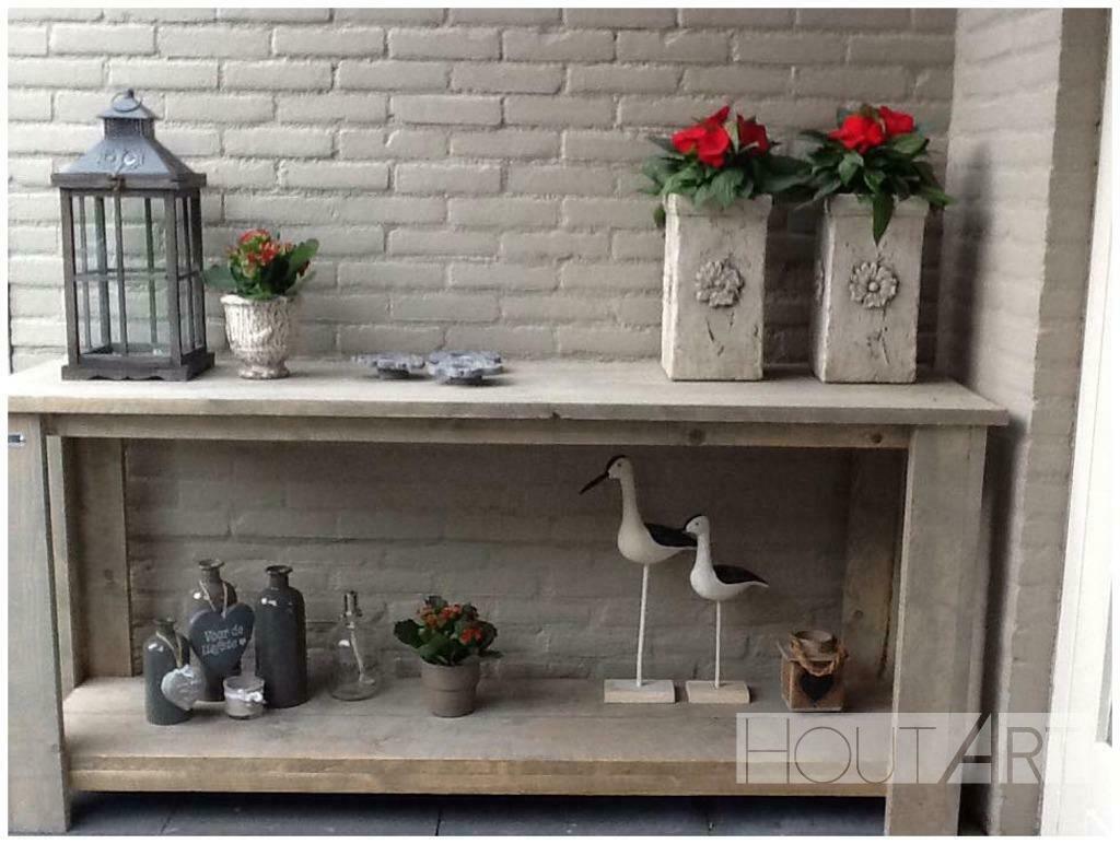 Sidetable steigerhout NIEUW!, Overige materialen, 100 tot 150 cm, Info@hout-art.nl, Nieuw