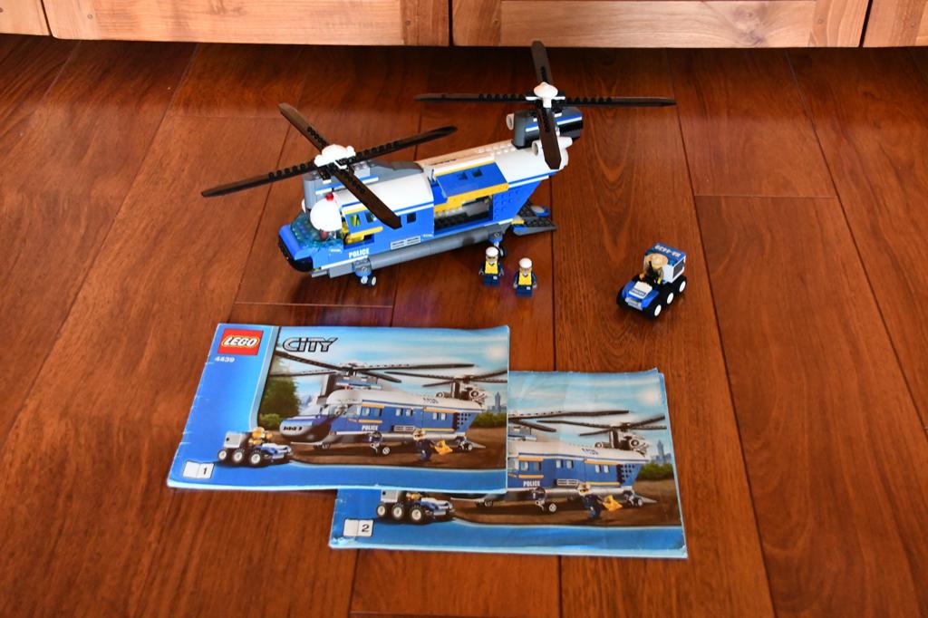 Lego City 4439 Politie Helikopter Chinook Vracht Compleet, Kinderen en Baby's, Speelgoed | Duplo en Lego, Ophalen of Verzenden