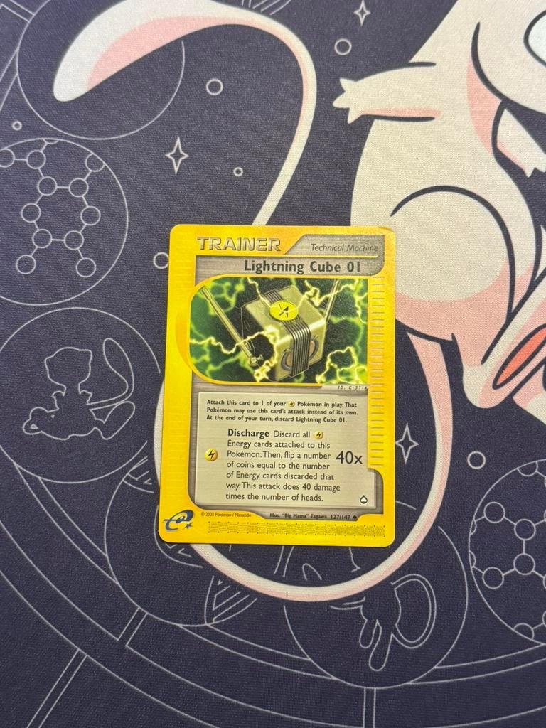 Pokémon kaarten Lightning Cube 01 #127 Aquapolis, Hobby en Vrije tijd, Verzamelkaartspellen | Pokémon, Zo goed als nieuw, Losse kaart