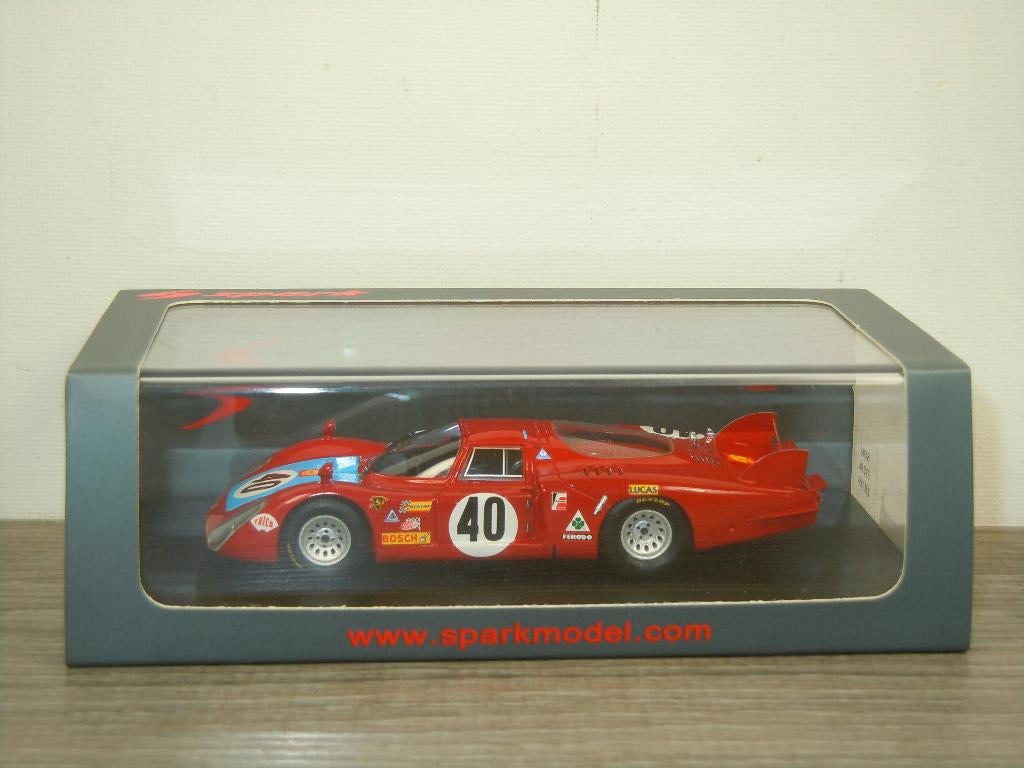 Alfa Romeo 33/2 Le Mans 1968 M.Casoni - Spark S4368 - 1:43, Overige merken, Auto, Verzenden, Macau