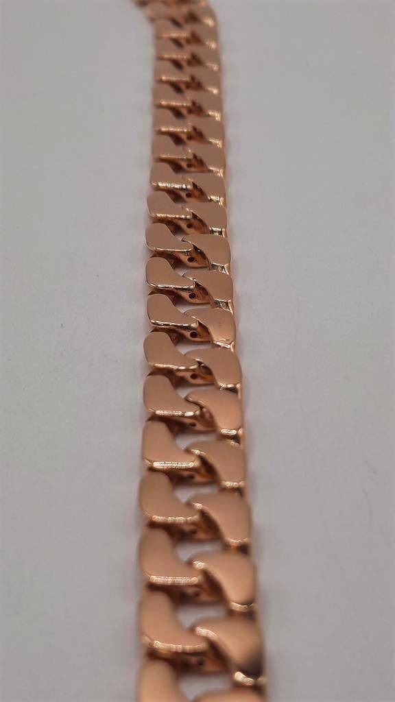 Gouden coban link armband 14kt, Sieraden, Tassen en Uiterlijk, Www.bredajuwelier.nl, Nieuw, Ophalen of Verzenden, Www.bredajuwelier.nl