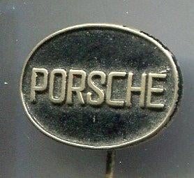 Porsche zwart op zilverkleurig auto speldje ( C_161 ), Verzenden, Nieuw, Transport, Speldje of Pin