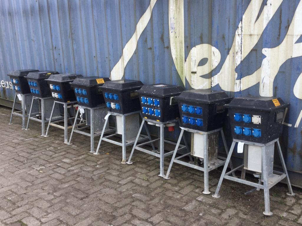 verdeelkast, werfkast, paddenstoel, bouwkast, Ophalen of Verzenden, Gebruikt, Stopcontact