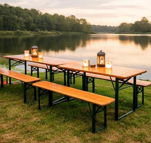 Nieuw in ons assortiment! Bierbank sets te huur!, Hobby en Vrije tijd, Feestartikelen | Verhuur, Zo goed als nieuw, Overige, Ophalen