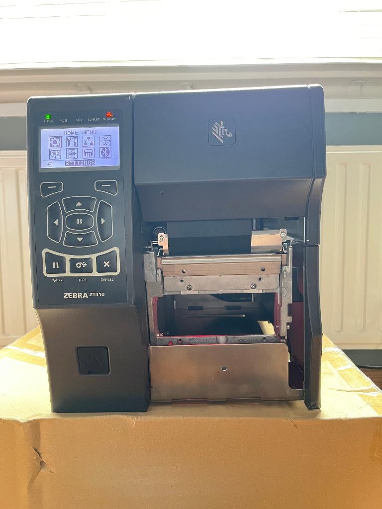 Zebra ZT410 labelprinter – top printkop, frontkap ontbreekt., Computers en Software, Labelprinters, Zo goed als nieuw, Etiket
