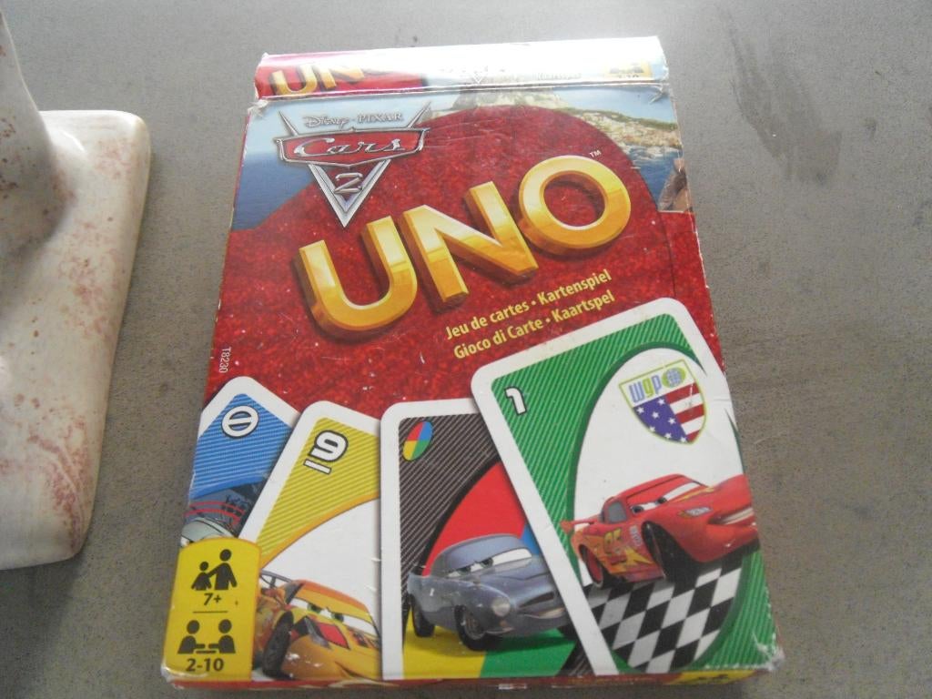 spel uno cars, Hobby en Vrije tijd, Ophalen of Verzenden, Gebruikt