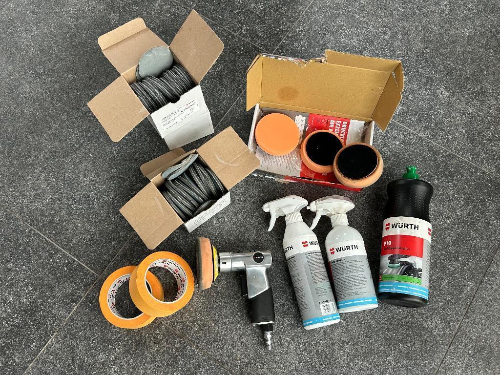 Koplamp polijst set Würth 2X gebruikt, Auto diversen, Onderhoudsmiddelen, Ophalen