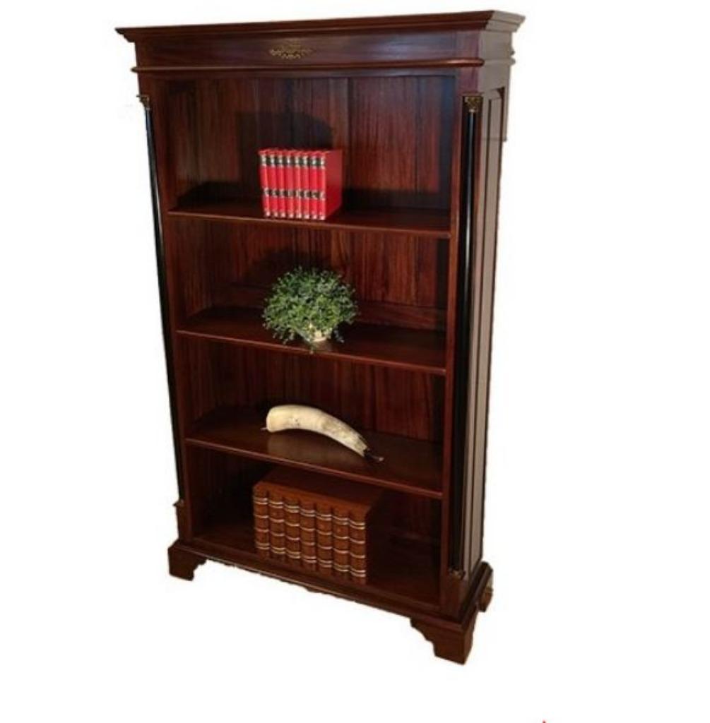 "Empire Style" boekenkast Mahonie Nieuw, Ophalen, Nieuw, Klassiek empire mahonie, 50 tot 100 cm