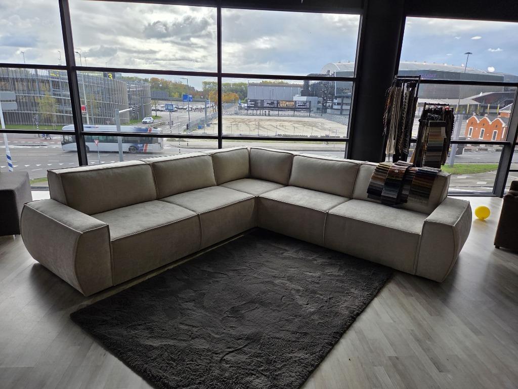 Super prijs! Stijlvolle moderne bank, Ophalen, Overige materialen, 100 tot 125 cm, Hoekbank