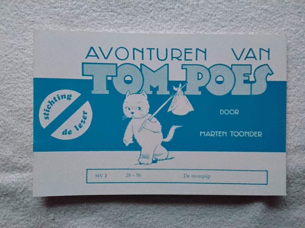 Marten Toonder Tom Poes stichting De Lezer nr2, Eén stripboek, Ophalen of Verzenden, Gelezen