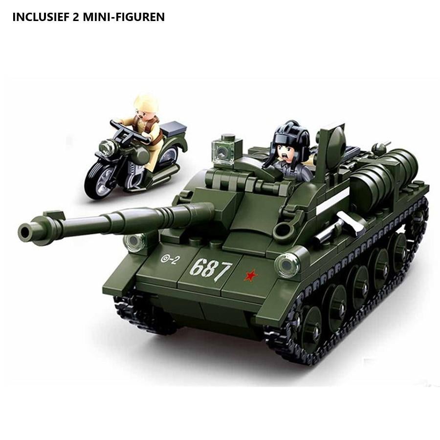 🎁 WW2 Bouwstenen - L05 - Russische SU85 Tankjager 🎁, Kinderen en Baby's, Speelgoed | Bouwstenen, Nieuw, Ophalen of Verzenden