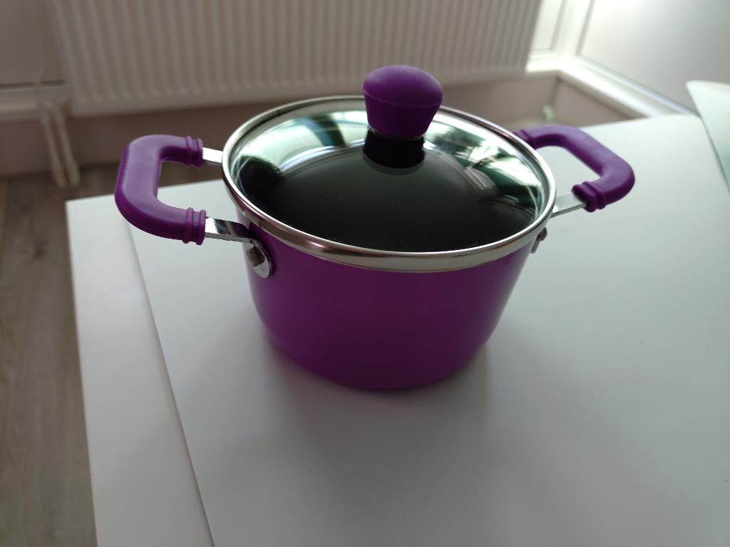Mini pannetje, klein pannetje, Huis en Inrichting, Keuken | Potten en Pannen, Ophalen of Verzenden, Nieuw, Rvs, Kookpan of Snelkookpan