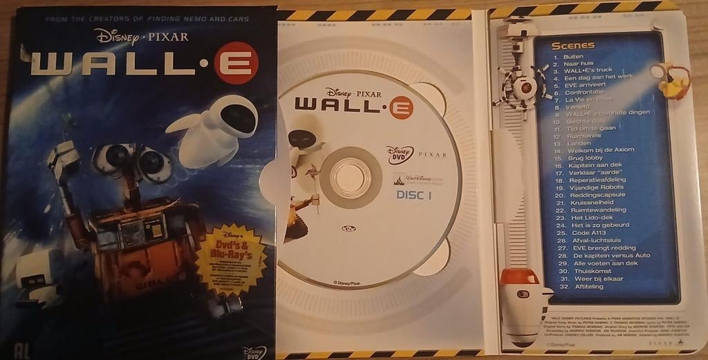 Wall-E DVD - Disney Pixar Klassieker, Avontuur, Alle leeftijden, Ophalen of Verzenden, Zo goed als nieuw