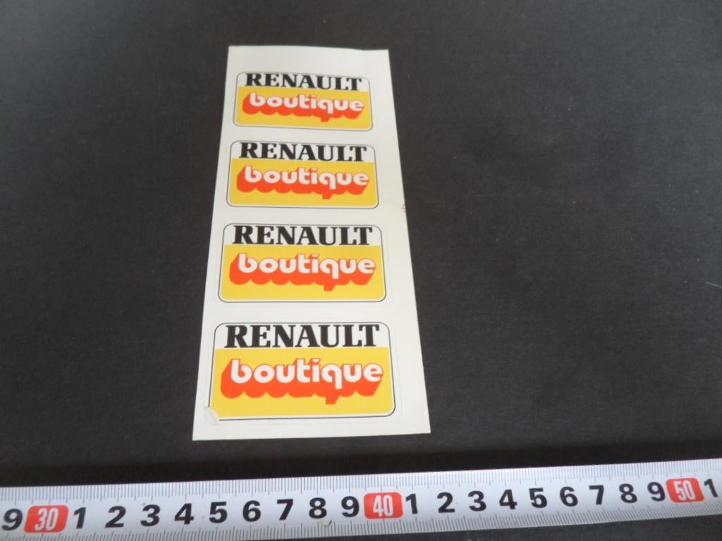 sticker set RENAULT Boutique  *, Verzamelen, Stickers, Ophalen, Zo goed als nieuw