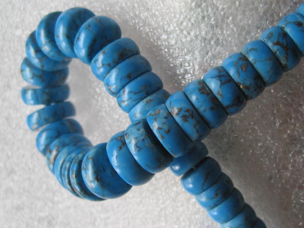 Vintage collier met blauw steen zilveren bolslot ZELDZAAM, Ophalen, Blauw, Zo goed als nieuw, Steen of Mineraal