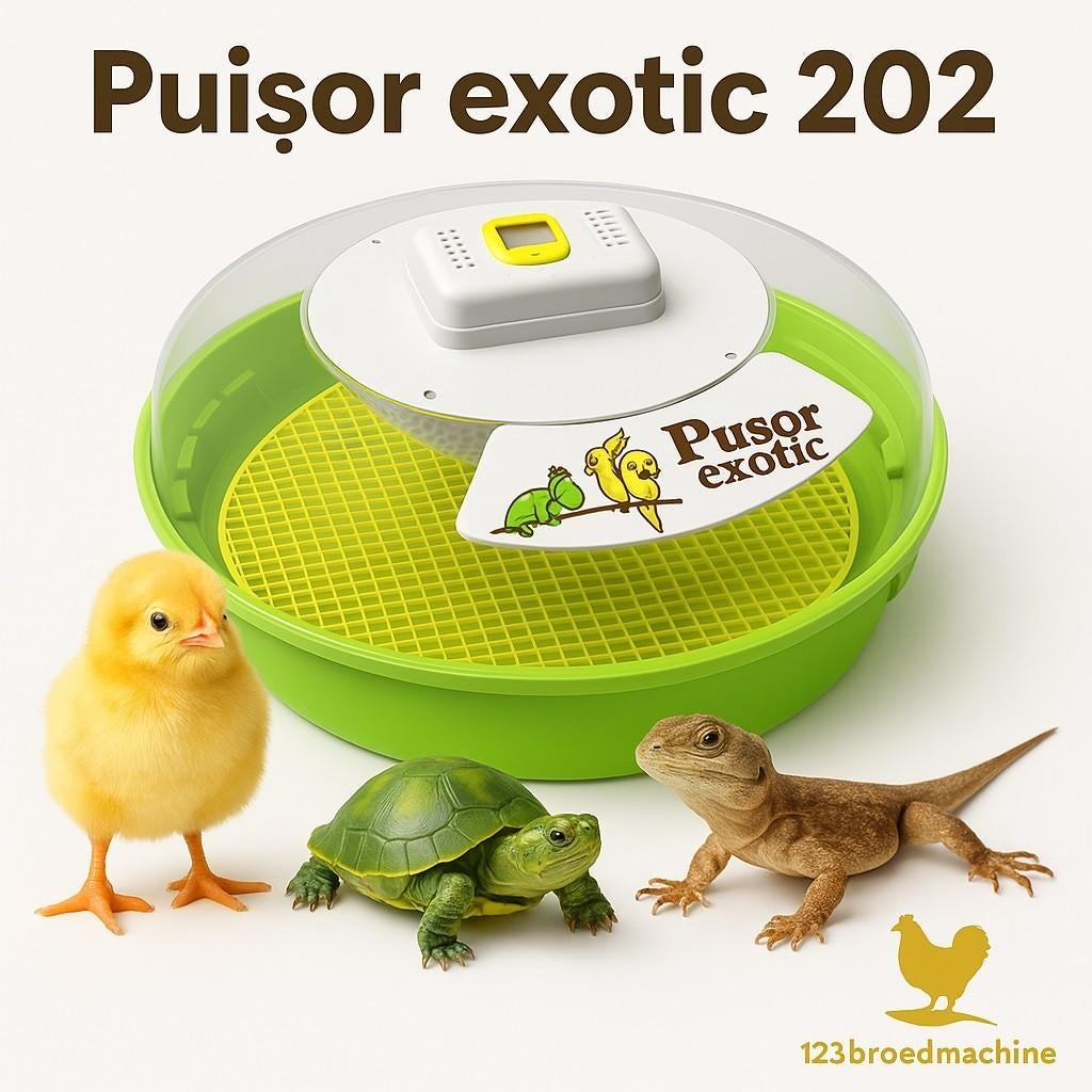 Nieuw: Puisor Exotic 202 incl. 2 gratis broedeieren, Dieren en Toebehoren, Pluimvee | Toebehoren, Nieuw, Broedmachine, Ophalen of Verzenden