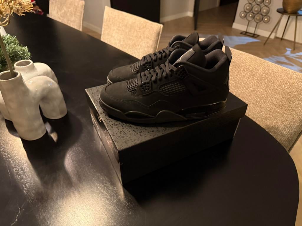 Jordan 4 “black cat” maat 44,5, Kleding | Heren, Schoenen, Ophalen, Zo goed als nieuw, Zwart