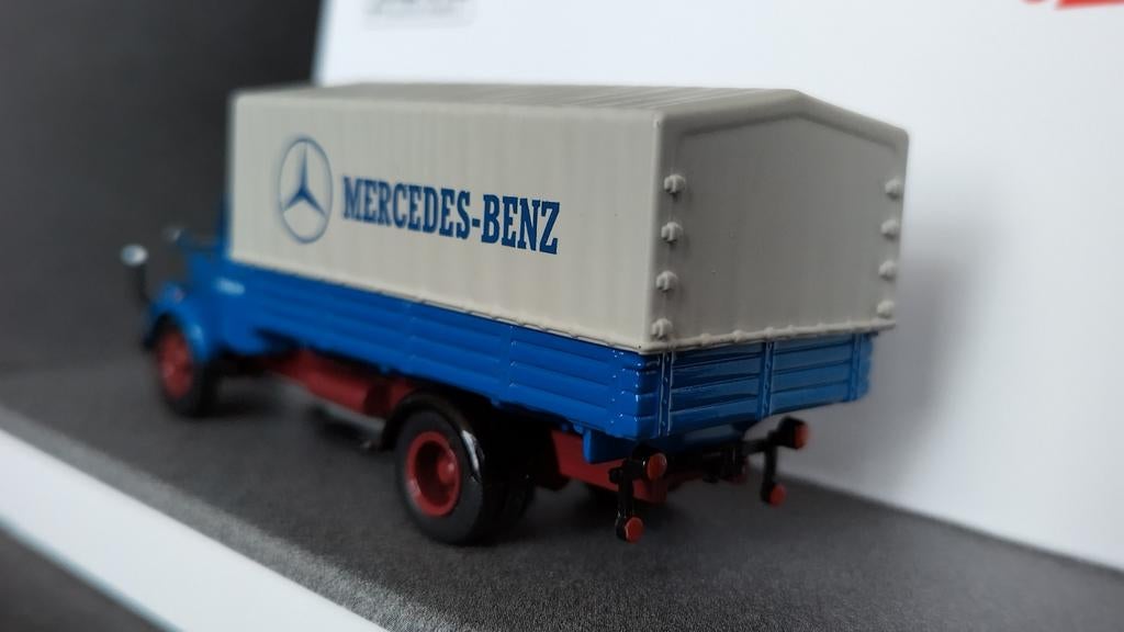 Mercedes Benz L3500 1:87 H0 Schuco Metal Pol, Verzenden, Werkstrasse 1 Fürth Germany, Nieuw, Schuco