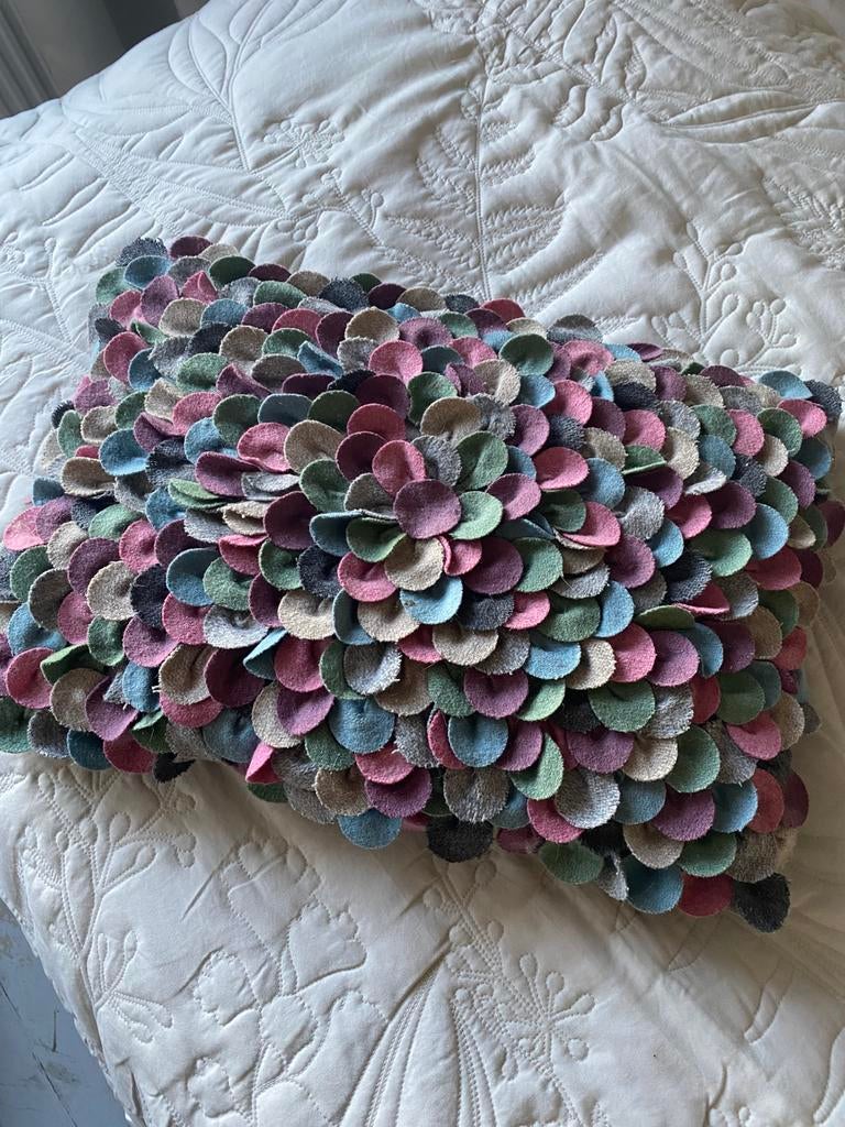 Kussen meerkleurig, Huis en Inrichting, Woonaccessoires | Kussens, Verzenden, Zo goed als nieuw, Vierkant