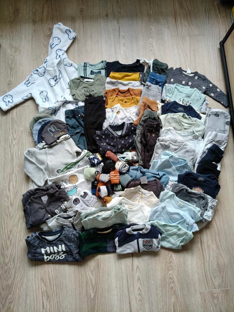 Jongenskleding maat 50/56, Kinderen en Baby's, Babykleding | Baby-kledingpakketten, Ophalen, Zo goed als nieuw, Maat 50