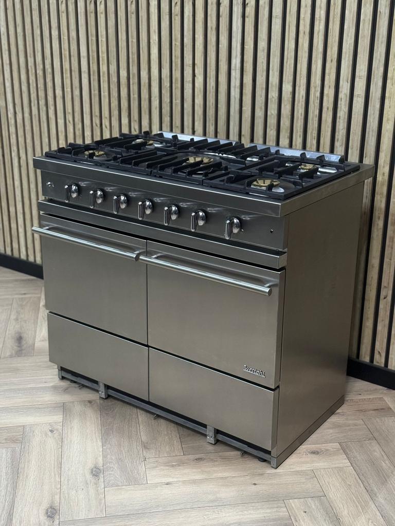 Prachtige Lacanche Inox Gas 100cm + Gasovens, 60 cm of meer, Grill, Ophalen of Verzenden, Gas