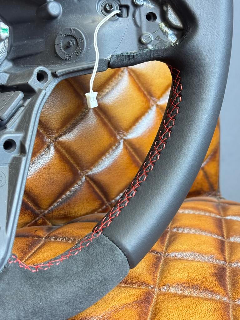 Stuurwiel Stuur Volkswagen Alcantara+LEER NIEUW BEKLEED, Auto-onderdelen, Volkswagen, Nieuw, Ophalen of Verzenden