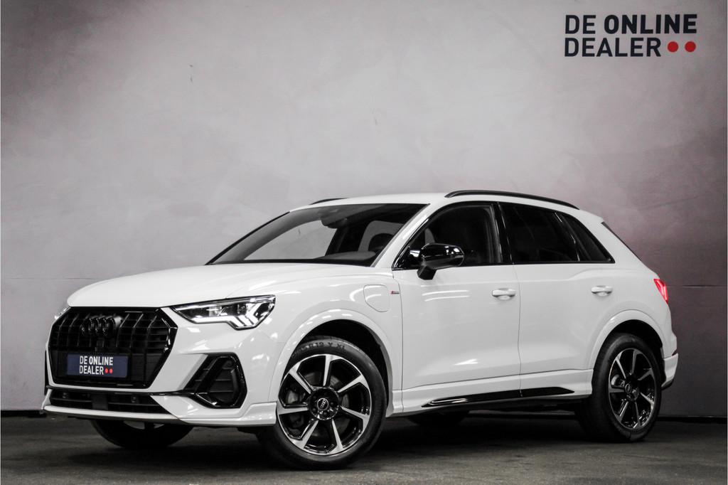 Audi Q3 45 TFSIe Black Edition |S-Line|Carplay|Camera|Trekha, Auto's, Audi, Gebruikt, Euro 6, 116 pk, Wit