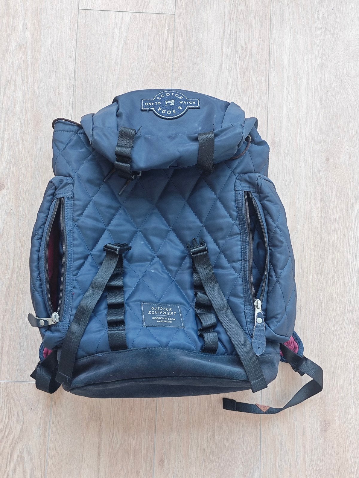 Scotch & Soda Outdoor Equipment Rugzak - Blauw, Gebruikt, 25 tot 40 cm, Ophalen of Verzenden, Overige merken