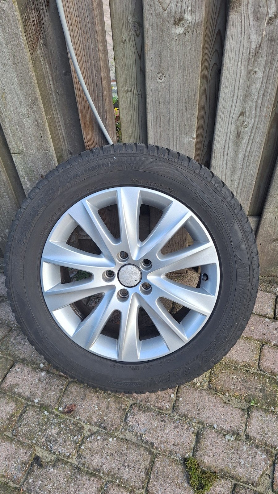 Velgen met winterbanden 235/55R17, Auto-onderdelen, Ophalen, Gebruikt, Banden en Velgen, 17 inch